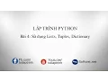 Lap trinh Python - Bai 4 Su dung Lists Tuples Dictionary