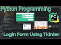 Python with MySQL Database - Login Form