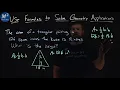Use Formulas to Solve Geometry Applications A bh and find h Minute Math