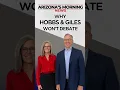 Gov Katie Hobbs and running mate John Giles defend decision not to debate Andy Biggs Sine Kerr