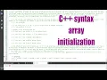 Modern C syntax for array initialization - August 2022