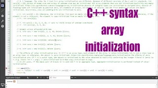Modern C syntax for array initialization - August 2022