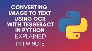 How To Convert Image To Text Using OCR With Tesseract In Python 2024