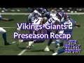 Vikings Beat the Giants in Preseason Flag Football