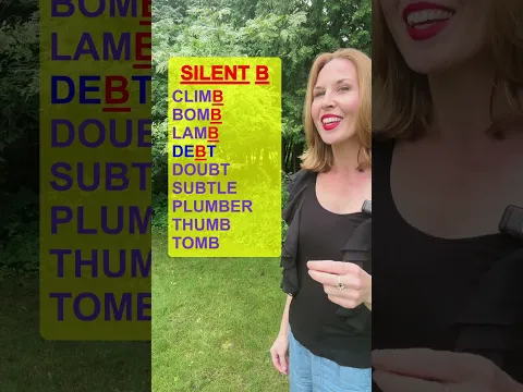 9 Words with Silent B #learnenglish #english #englishfluency