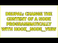 Drupal Change the content of a node programmatically with hook - node