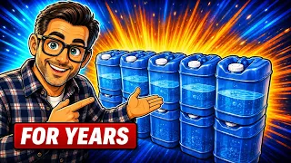 The RIGHT Way to Store Water LONG TERM for Emergencies!
