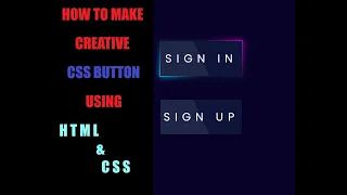 Creative CSS Button Glowing Gradient Border Effects using HTML CSS