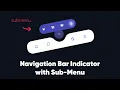 Bottom Navigation Bar HTML CSS with SubMenu - Jump Style