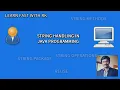 String handling bec java lab experiment 7 String operations