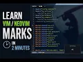 Learn Vim Neovim marks in 2 minutes