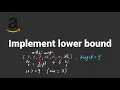 Implement lower bound - Python