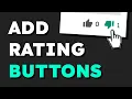 How to Add a Like or Dislike Button to Your Websites using HTML CSS JavaScript