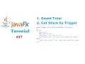 JavaFx and SQL Server Tutorials Grand Total and product stock management by SQL Triggers
