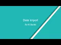Import Data File into R Studio
