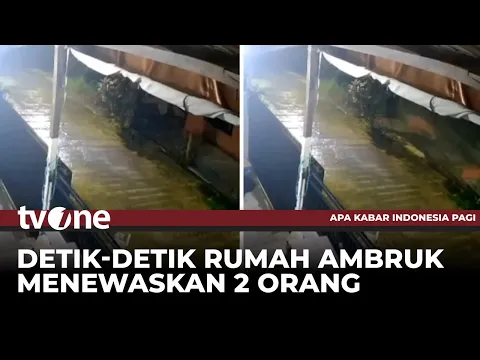 Mencekam! Terekam CCTV Rumah Ambruk di Balikpapan, 2 Orang Tewas