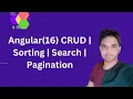 Angular 16 CRUD Sorting Search Pagination Full