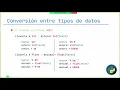 Conversion entre tipos de datos y Cadenas de caracteres - Python