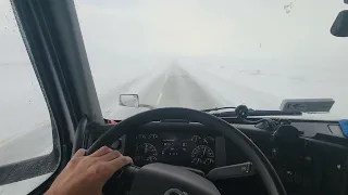 I-80 Elk Mountain Wyoming Snow Hazardous road conditions