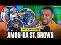Amon-Ra St Brown talks NBA All-Star Celebrity game names the best route runners in NFL