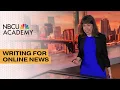 How to Write Online News from an NBC News Editor