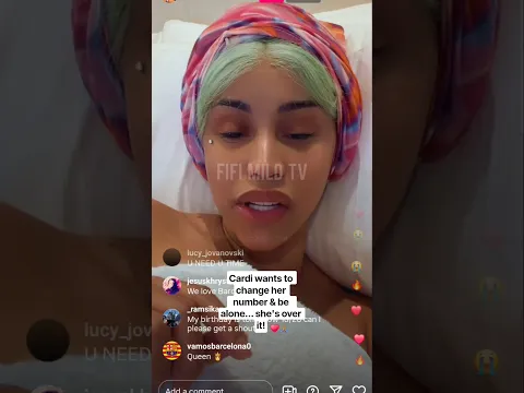 Cardi wants to change her number & be alone... she's over it!