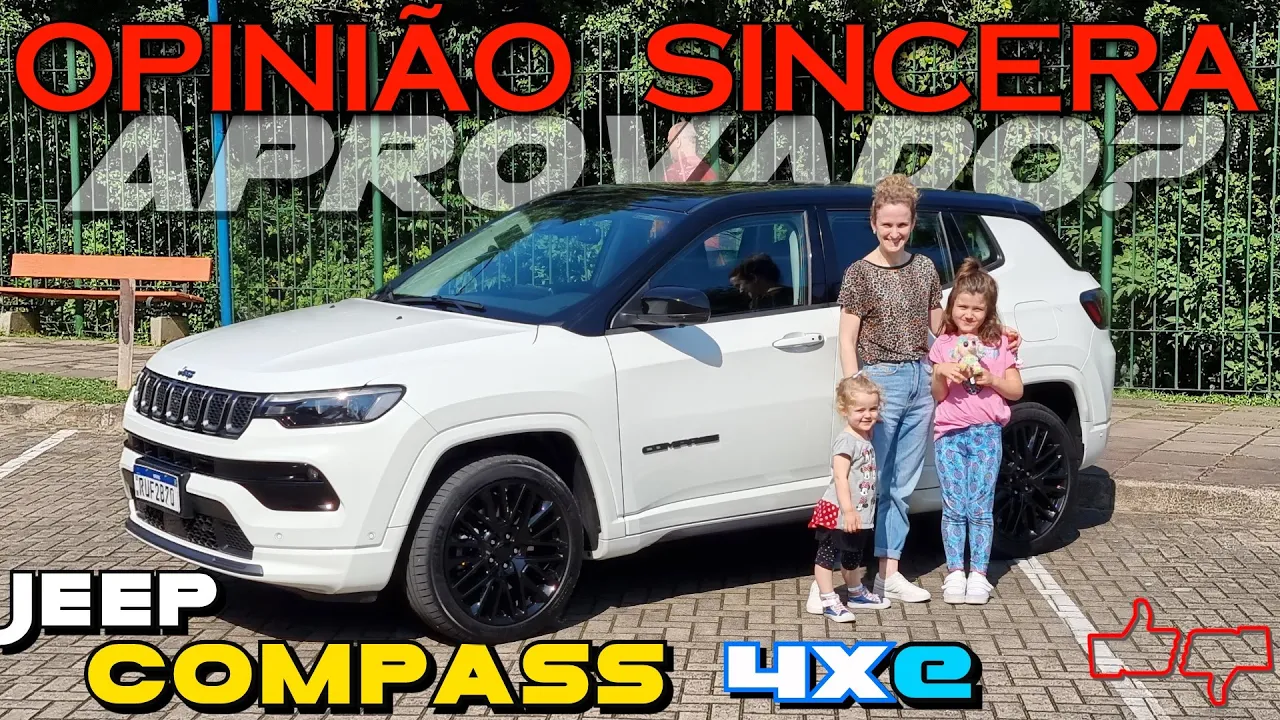JEEP Compass 4xe: SUV híbrido plugin. VALE A PENA? É bom? Consumo, problemas, preço, teste família!