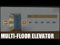 How To Build A Elevator in Minecraft Bedrock Multi Floor