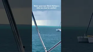 Water spout that skirted us while on anchor near Tilloo Cay #travel #bareboat