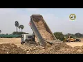 Best trucks at work Dump trucks dumping dirt