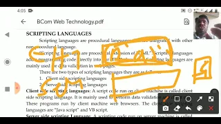 BCom IV Sem Web U3 L1Scripting Languages