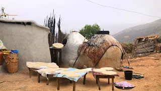 هكذا يعشون في الريف المغربي في صباح الباكر وطهي الخبز البلدي من عدات وتقاليد القرية الحسيمة المغرب 