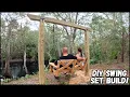 DIY Swing Set Install The PERFECT Spot