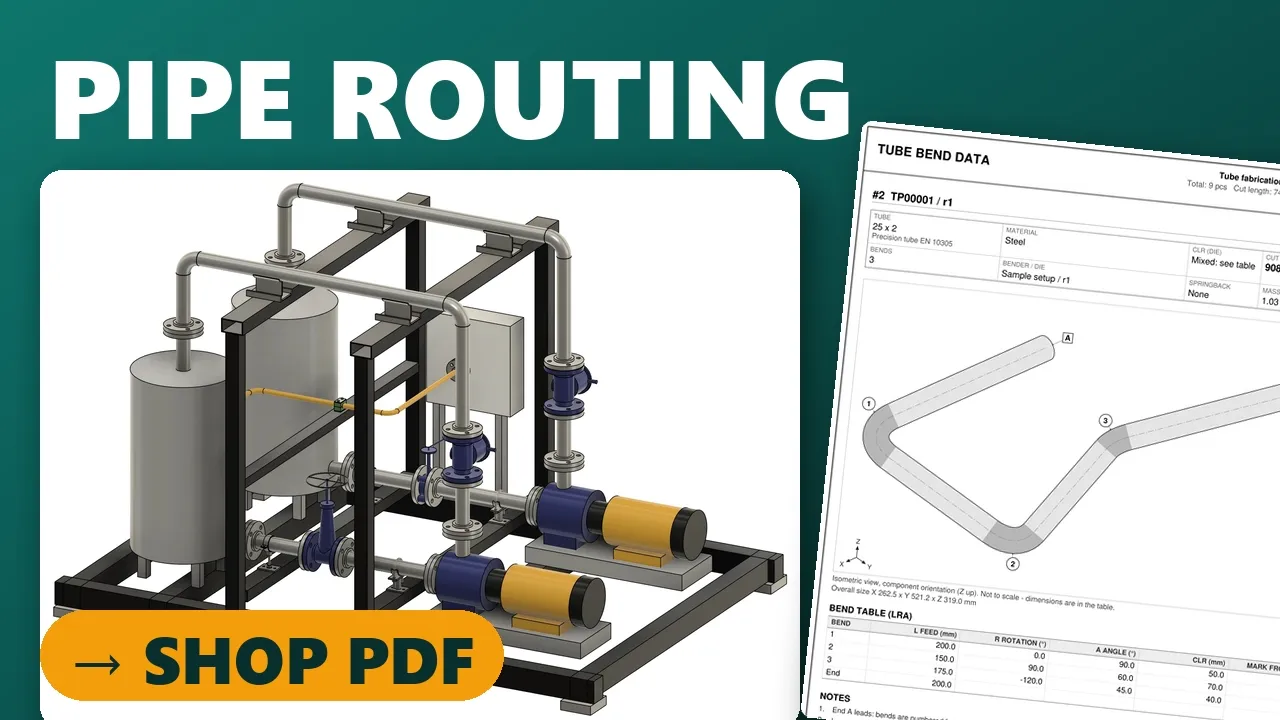 Pipe Routing in Fusion 360 – Sketch to Shop Drawings
