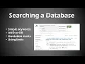 Tips for Searching a Database