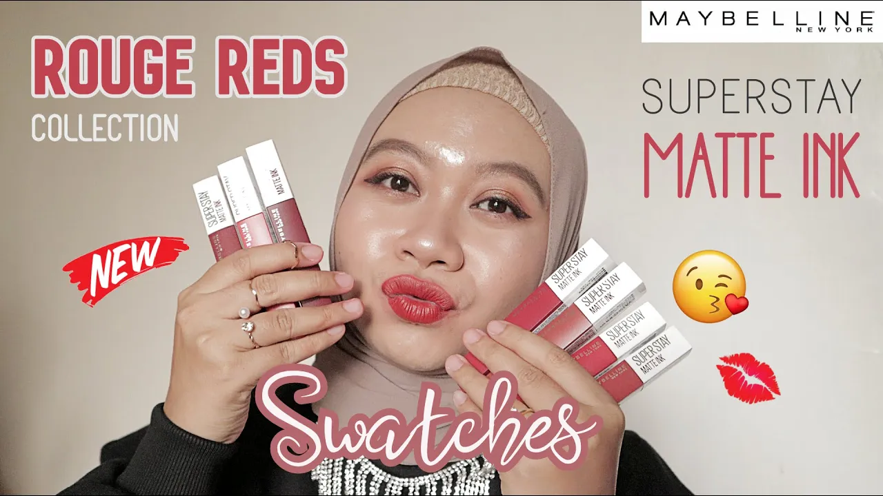 MAYBELLINE SUPER STAY MATTE INK SWATCHES - PINK EDITION!!. 