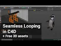 How to make perfect seamless loops in Cinema 4D Part Basic positional move