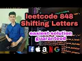 Shifting Letters leetcode 848 Live coding sessions