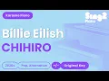Lagu Billie Eilish - CHIHIRO (Piano Karaoke)