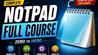 Notepad Full Course in Hindi Complete Notepad Tutorial for Beginners
