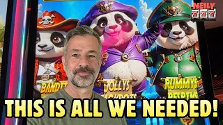 THIS IS ALL WE NEEDED TO WIN BIG PIRATE PANDATEERS SLOT MACHINE