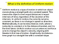what is the definition of uniform motion