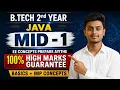 B Tech 2nd Year JAVA MID-1 Important Concepts for High Marks Exam Preparation
