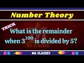 NUMBER THEORY Congruence Modulo m MA CLASSES