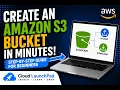 How to Create an Amazon S3 Bucket Upload Files AWS Beginners