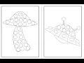Space Coloring and Number Writing Worksheets