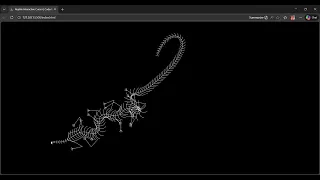 Interactive Reptile Cursor Animation HTML Canvas JavaScript Project codeandcelebrationhub