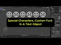 Special Characters Custom Font In A Text Object Blender 5 0 1