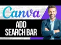 How to Add Search Bar in Canva Website
