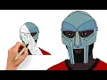 Drawing MF DOOM Capturing the Legendary Masked Rapper in Art Step-by-Step Tutorial